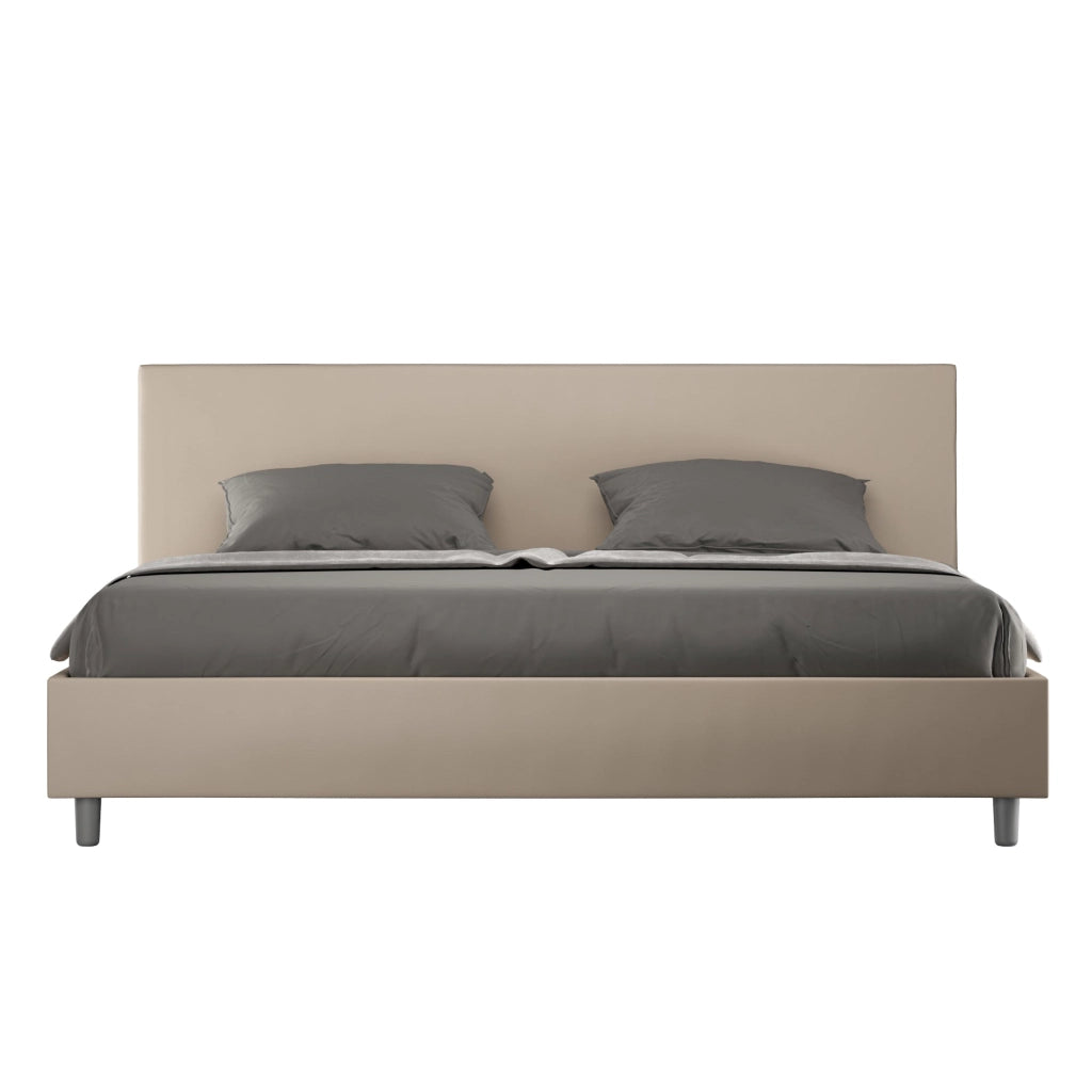 Letto Matrimoniale 160x210 cm con Rete e Contenitore Adele Tortora