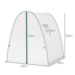 SERRA A BOGNO 180 x 180 x 200 cm Plastica Bianca