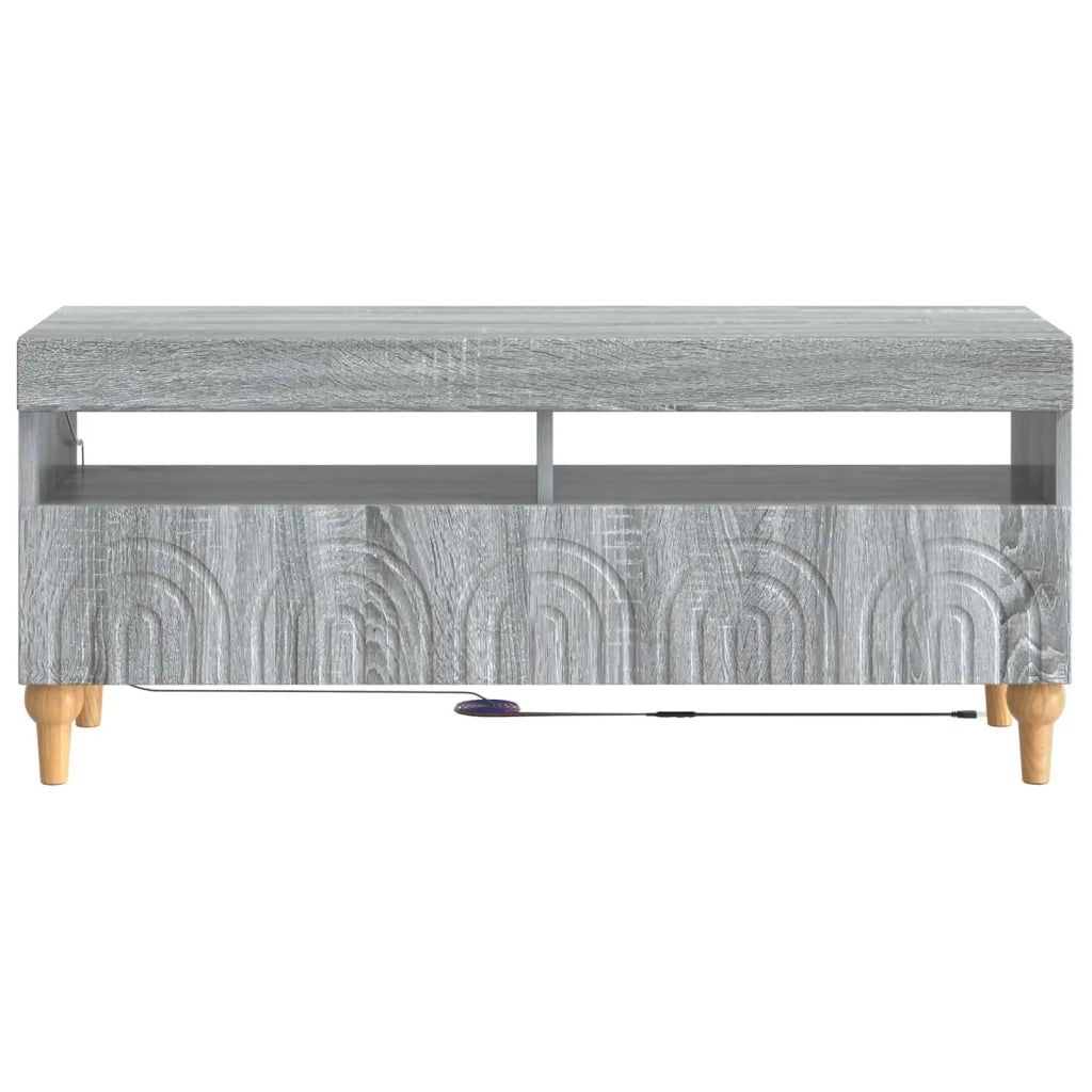 Mobile TV LED ALKMAAR 100 x 35 x 43 cm Sonoma grigio 896331