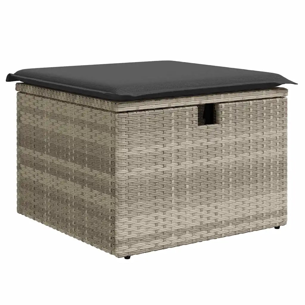 Set Divano da Giardino con cuscino Grigio polyrattan 3360988