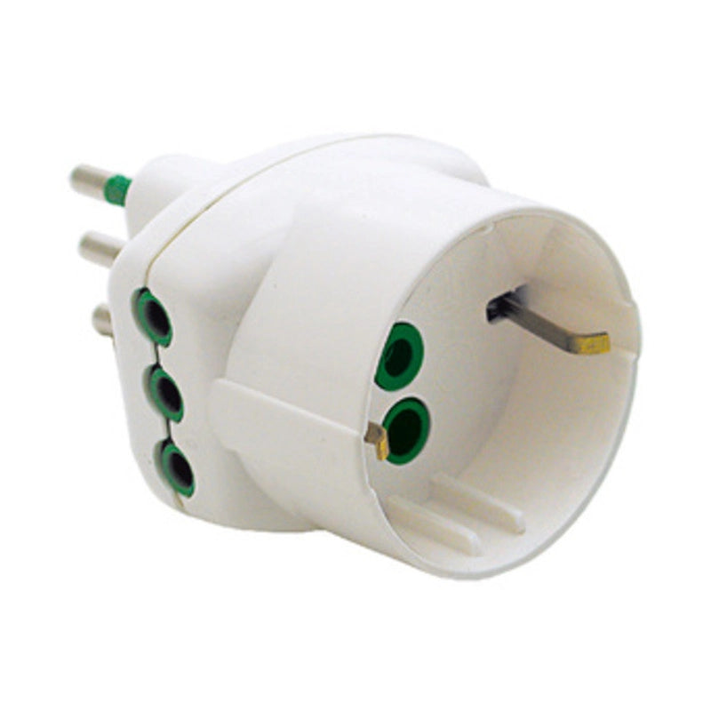 FME 82.210 ADATTATORE 10A 2P+T A 2 PRESE + SCHUKO