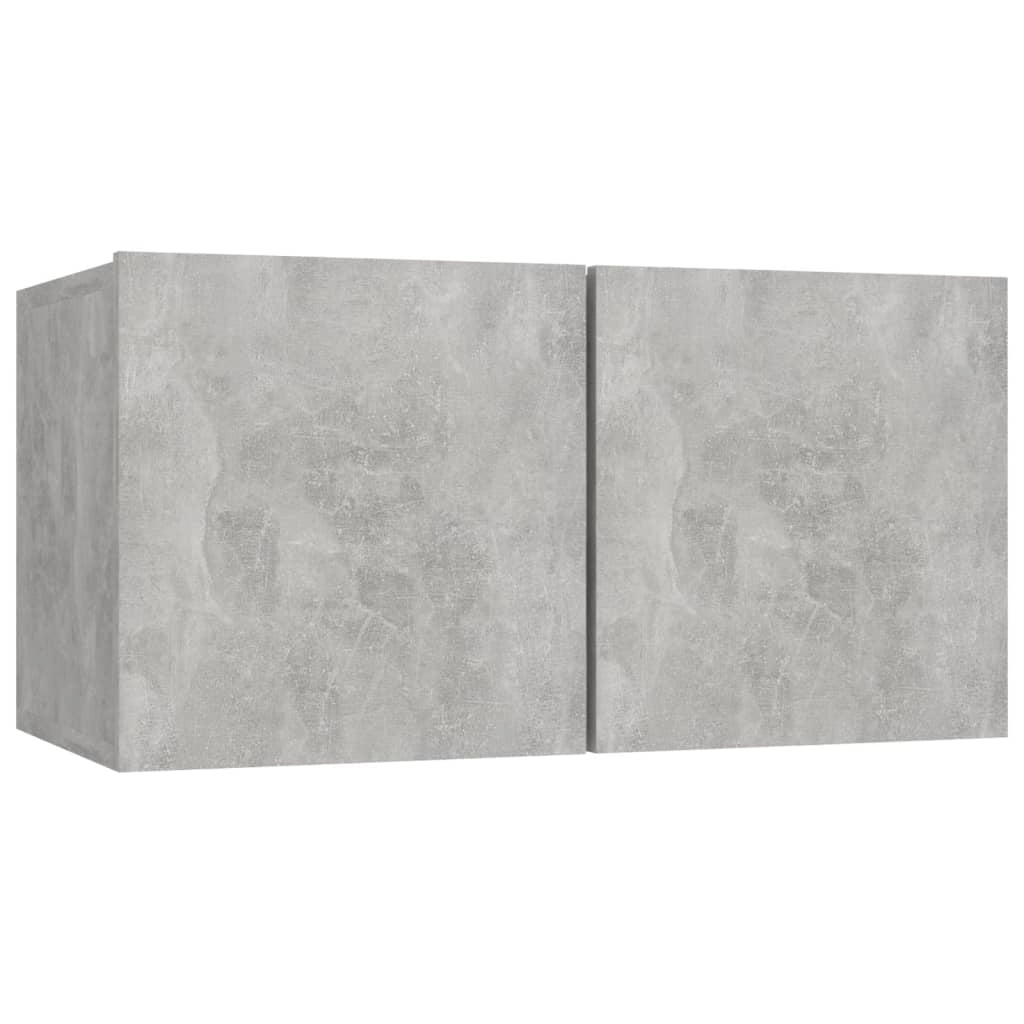 Set di mobili da 8 pezzi tra cui armadio credenza mobile TV televisore per soggiorno camera da letto salotto legno ingegnerizzato grigio 02_0025251