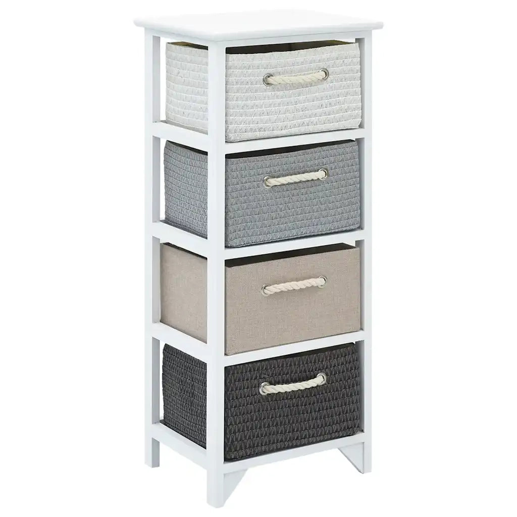 Armoire de rangement 4 tiroirs Bois
