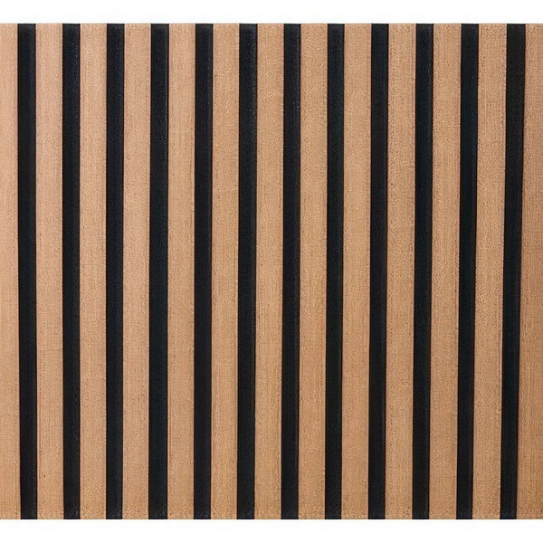 Pannello Fonoassorbente Flessibile in MDF Teak 60 x 275 cm per Pareti e Soffitti