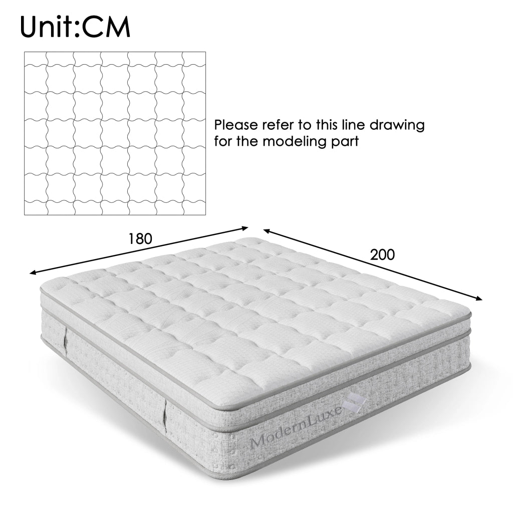Letto matrimoniale 180x200 con materasso; contenitore e LED
