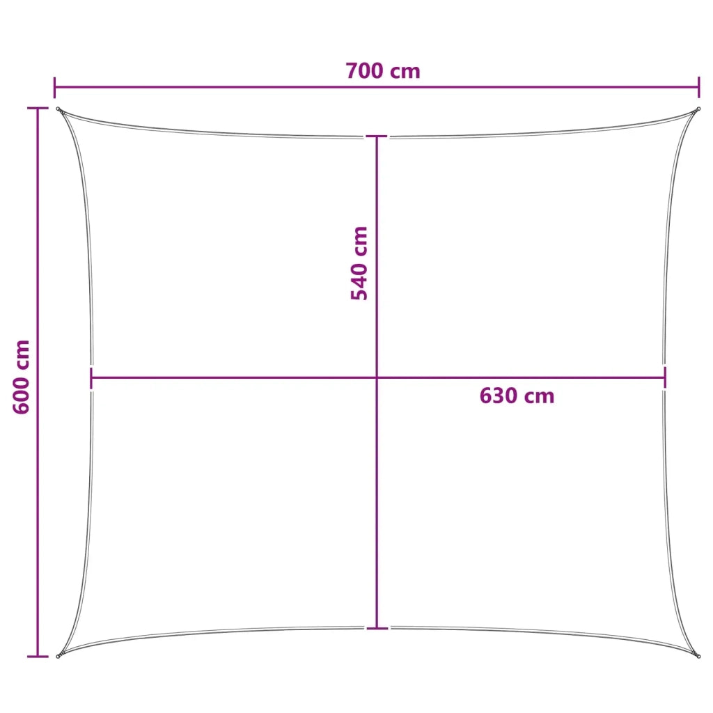Telo Ombra Blu e Bianco 6 x 7 m HDPE 42032900