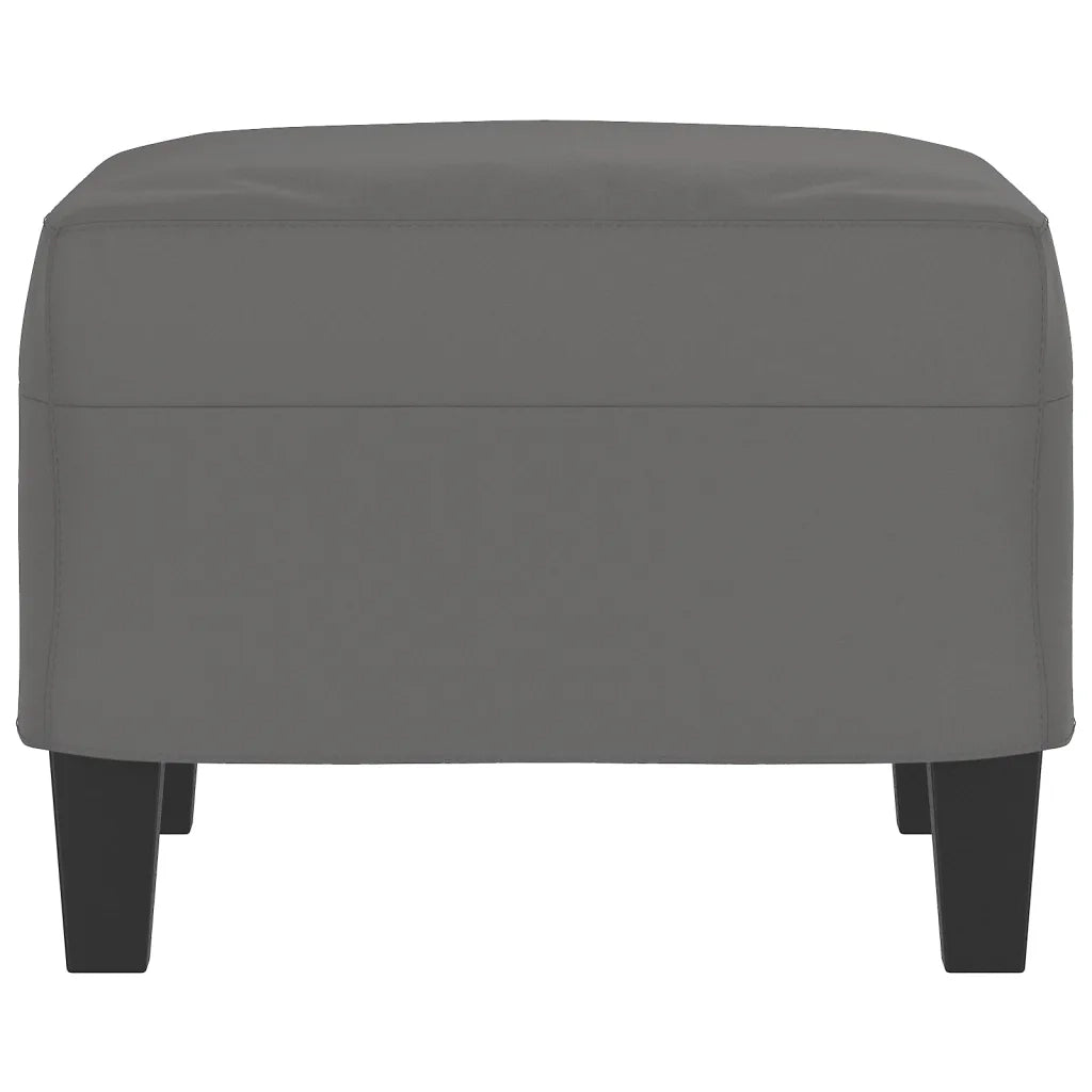 Poggiapiedi Grigio Scuro 60x50x41 cm in Tessuto Microfibra 349343