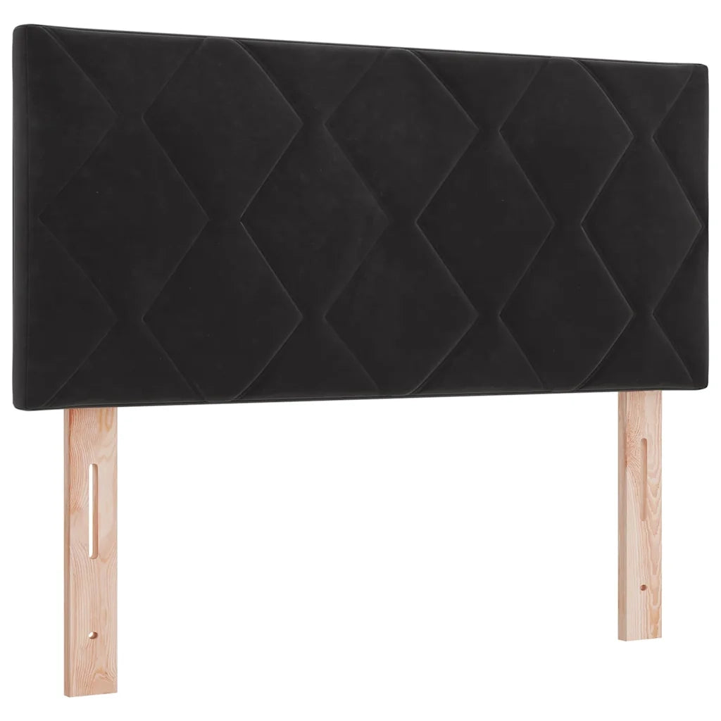 Testiera | Testata LED Nero 90 cm Velluto
