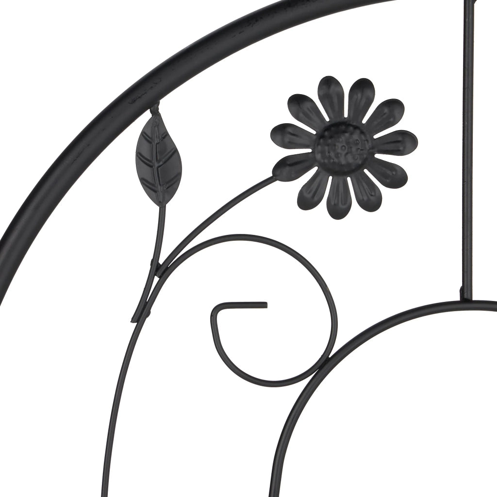 Set di 2 tutori decorativi per piante rampicanti 200 x 15 x 15 cm in metallo nero 13_0011988