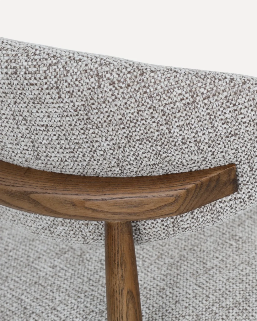 Sedia in Legno Daisy, Noce/Argilla