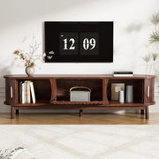Mobile TV con ante scorrevoli ¨C Minimal ¨C marrone truciolato 165x39,5x46cm per TV fino a 65 pollici